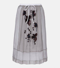 Prada Sequined silk chiffon midi skirt