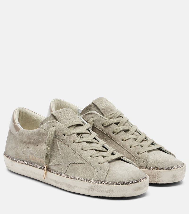 Golden Goose Super-Star suede sneakers in Taupe