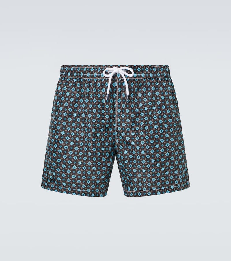 Fedeli Madeira printed swim trunks