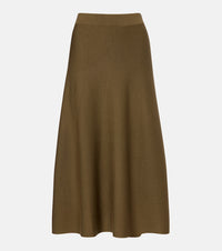 Jardin des Orangers Virgin wool midi skirt