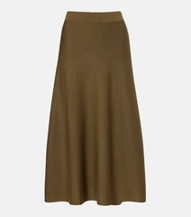 Jardin des Orangers Virgin wool midi skirt