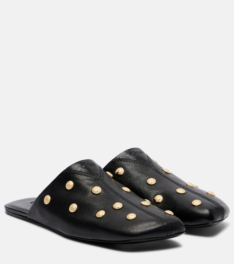 Chloe Rita studded leather mules