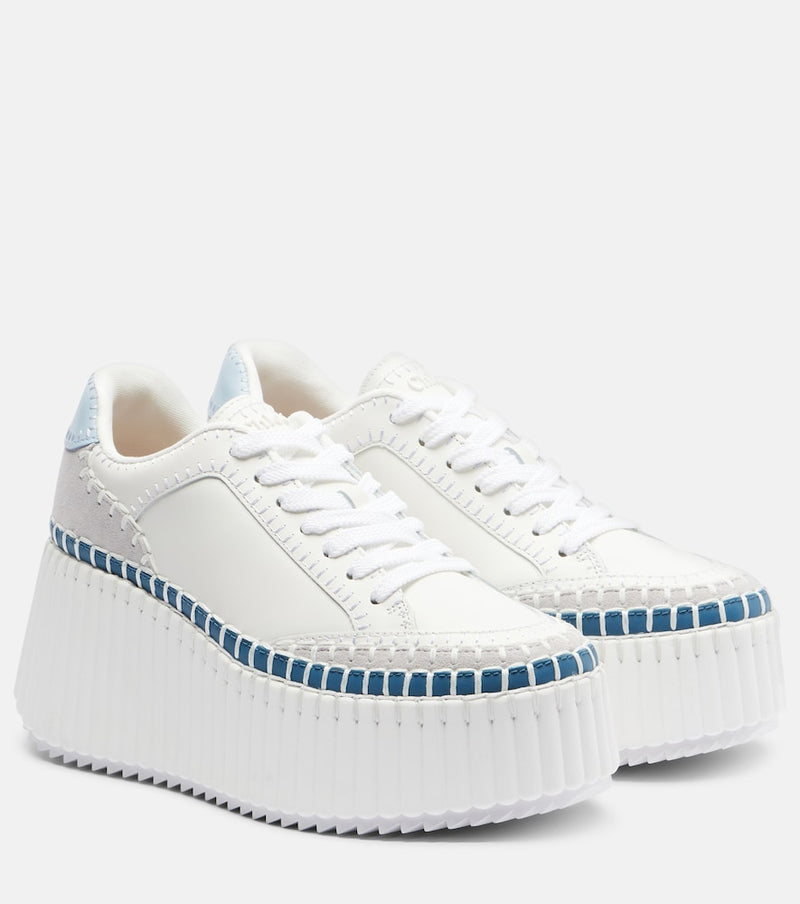 Chloe Nama leather platform sneakers
