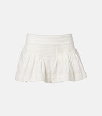 Isabel Marant Cybila gathered cotton shorts