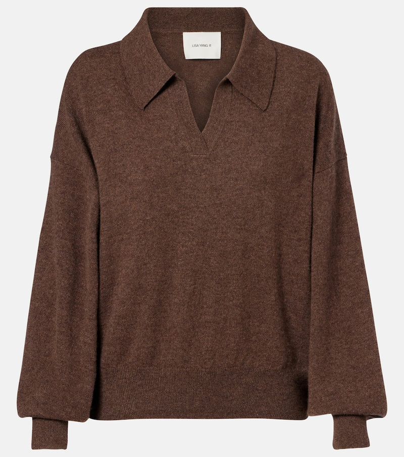 Lisa Yang Katriel cashmere polo sweater