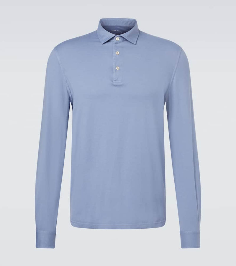 Fedeli Zero cotton jersey polo shirt