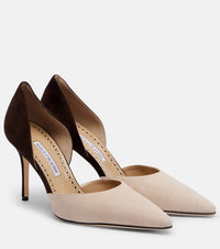 Manolo Blahnik Taylerbinu 90 suede pumps
