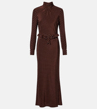Alessandra Rich Polka-dot midi dress