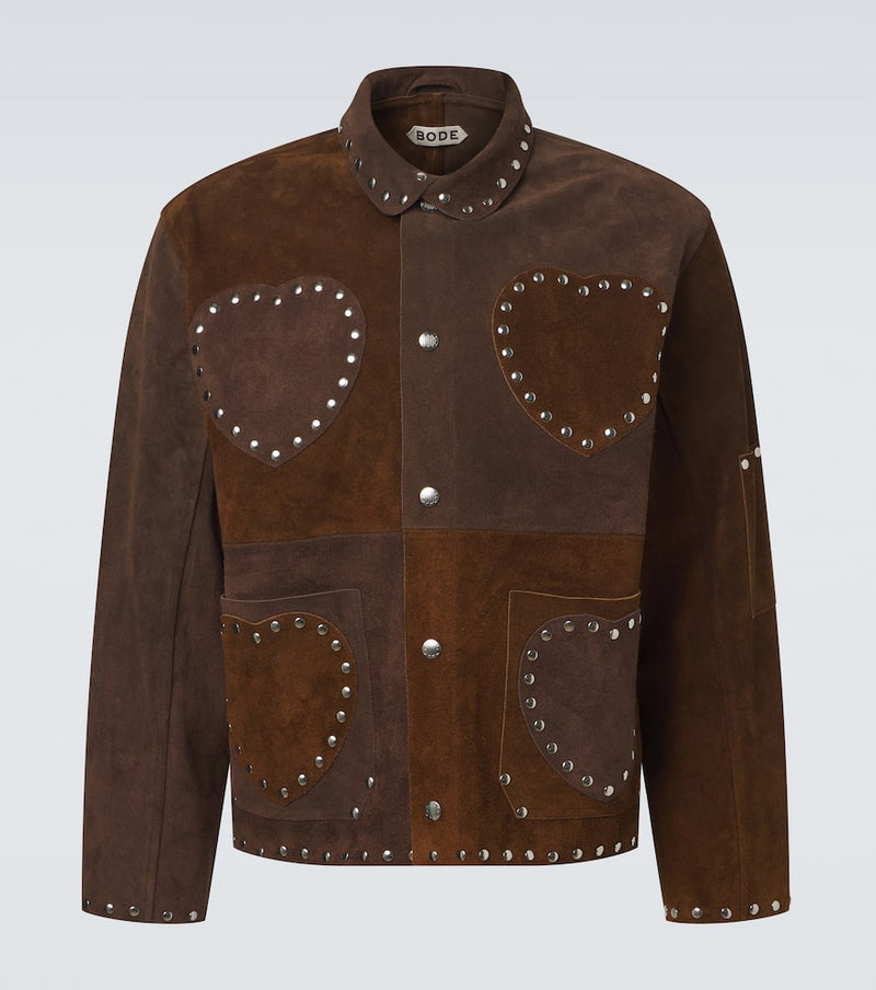 Bode Studded suede jacket