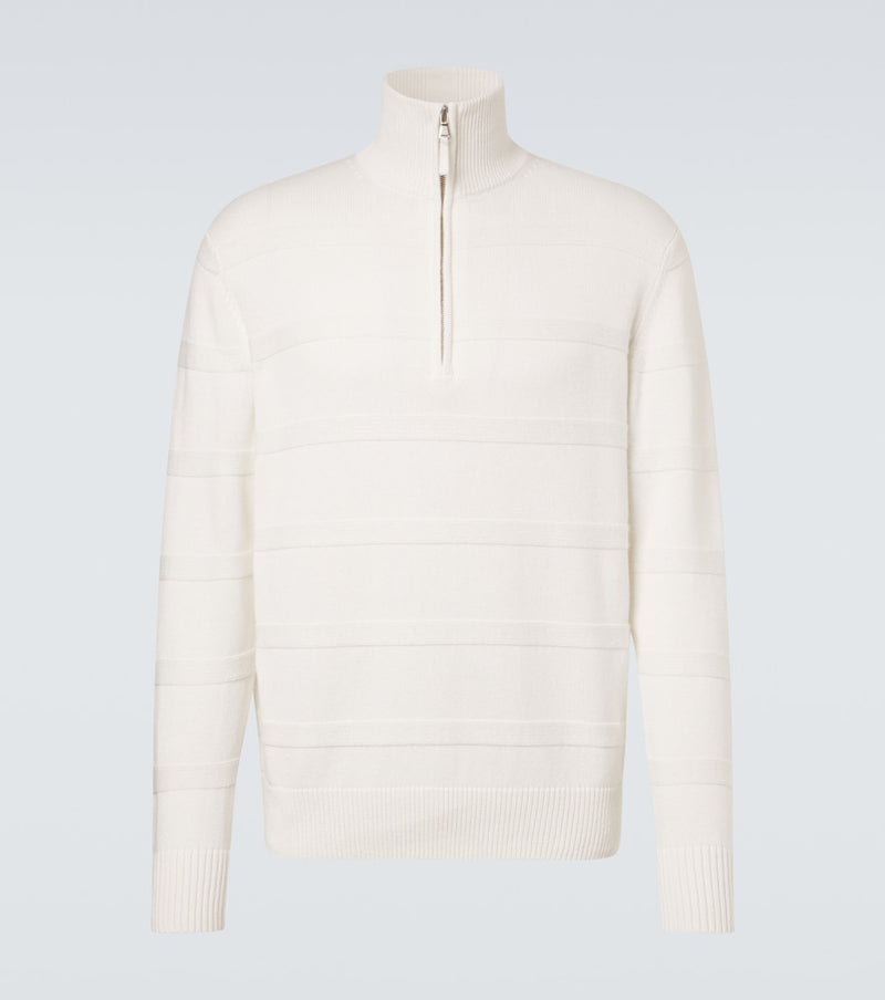 Allude Cotton and cashmere turtleneck sweater