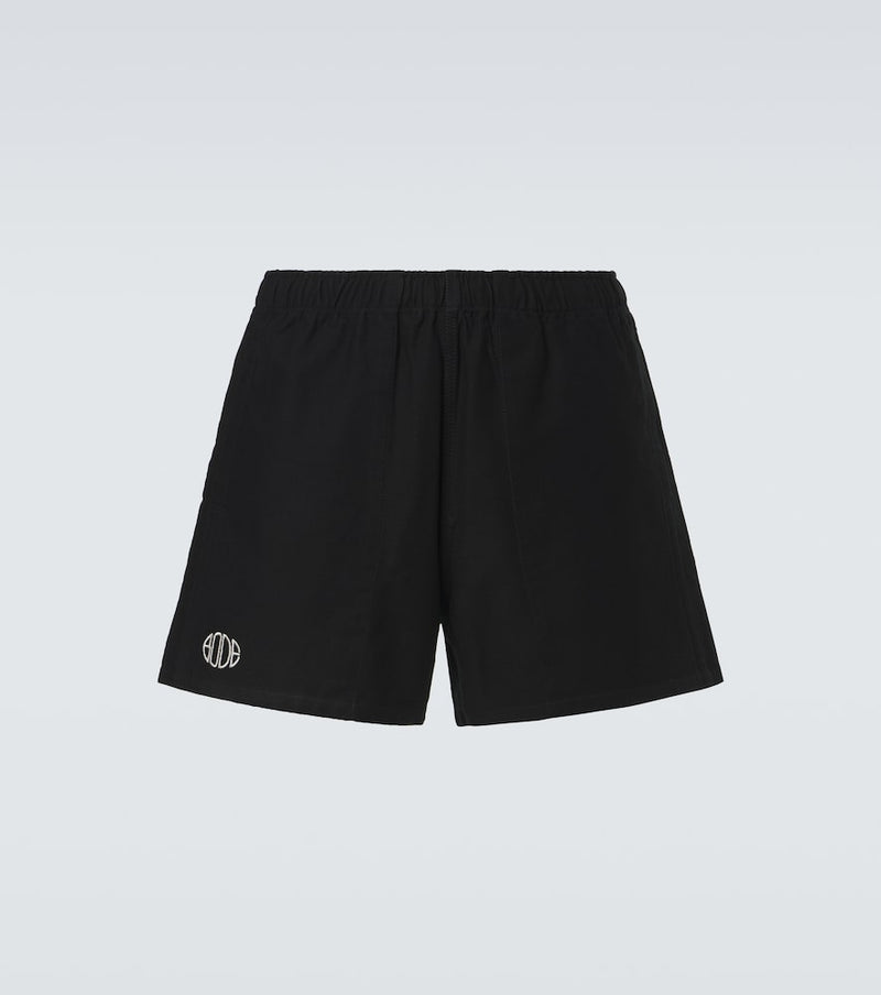 Bode Logo cotton twill Bermuda shorts