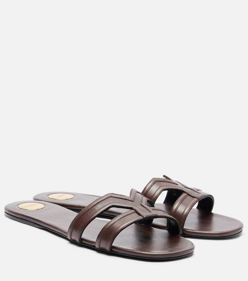 Saint Laurent Mabrouka leather sandals