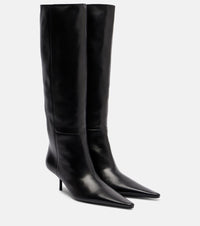 Saint Laurent Victoire 55 leather knee-high boots