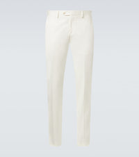 Lardini Mid-rise cotton slim pants