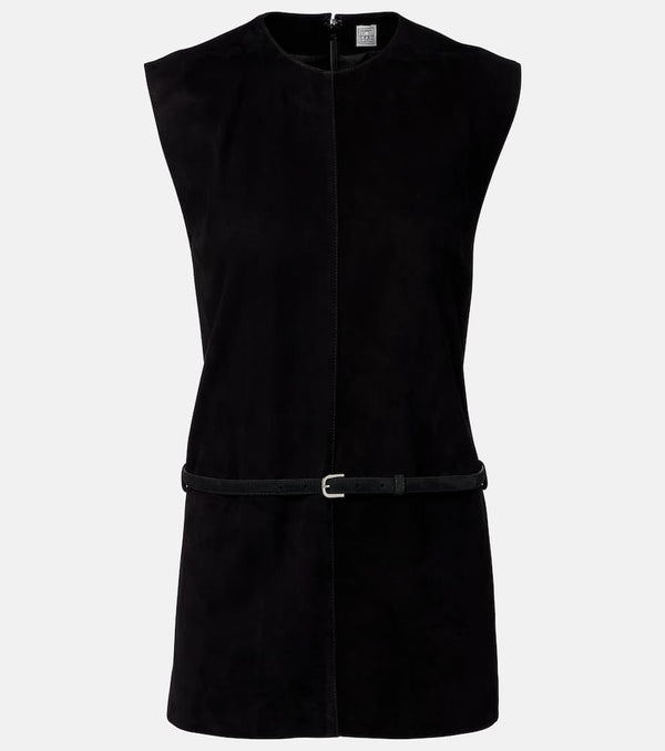 Toteme Belted suede minidress