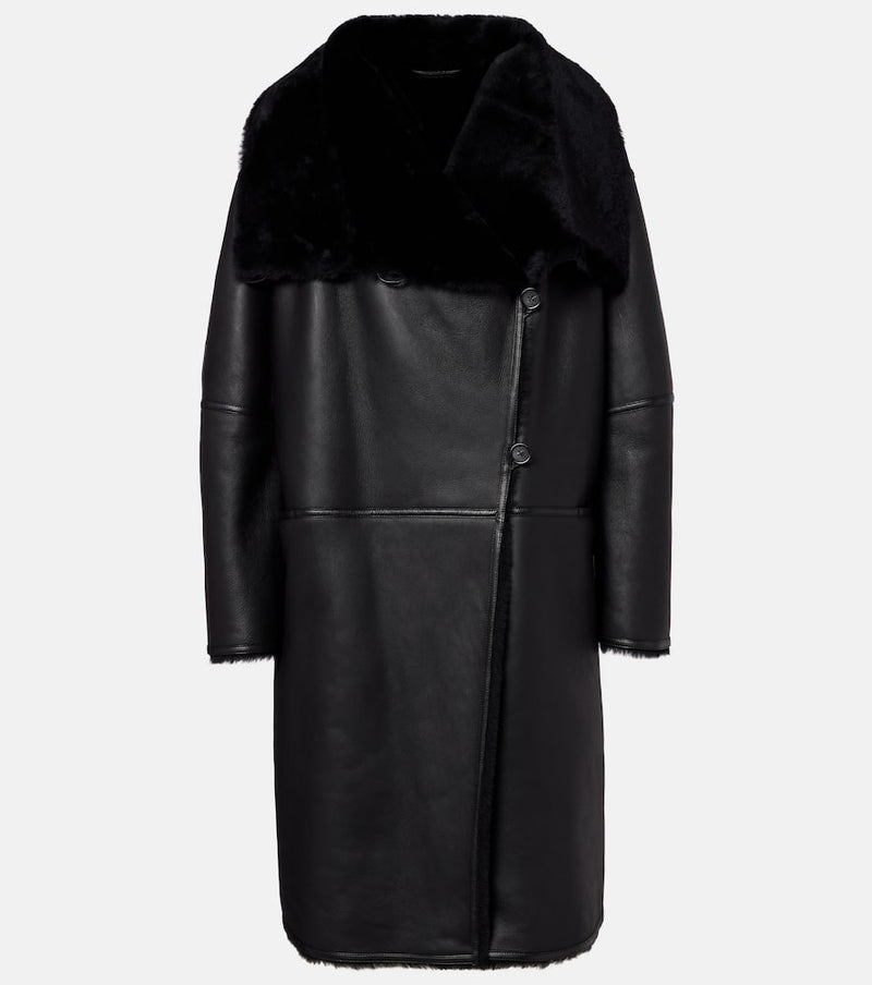 Toteme Shearling-lined leather coat