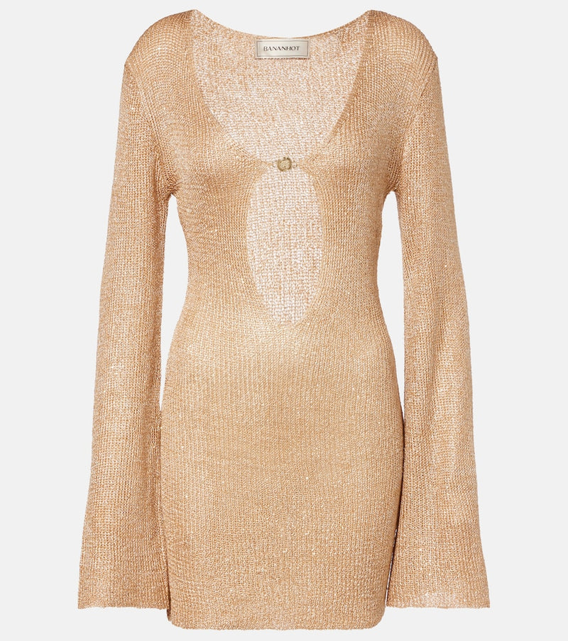 Bananhot Rey cutout sequined minidress