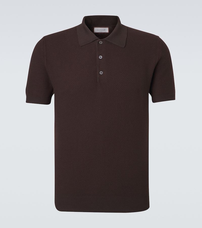 Canali Cotton polo shirt