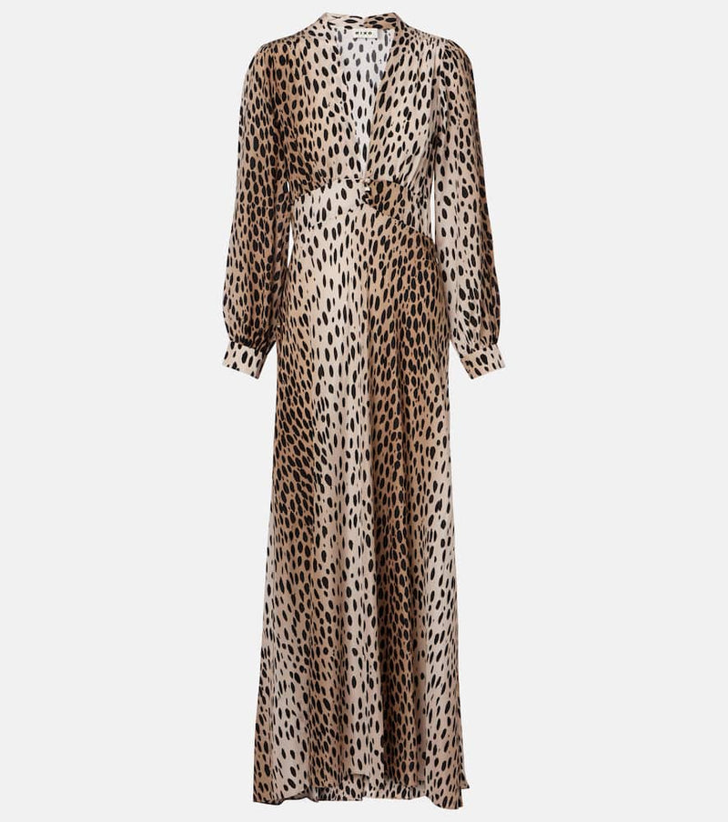 Rixo Emory printed silk maxi dress