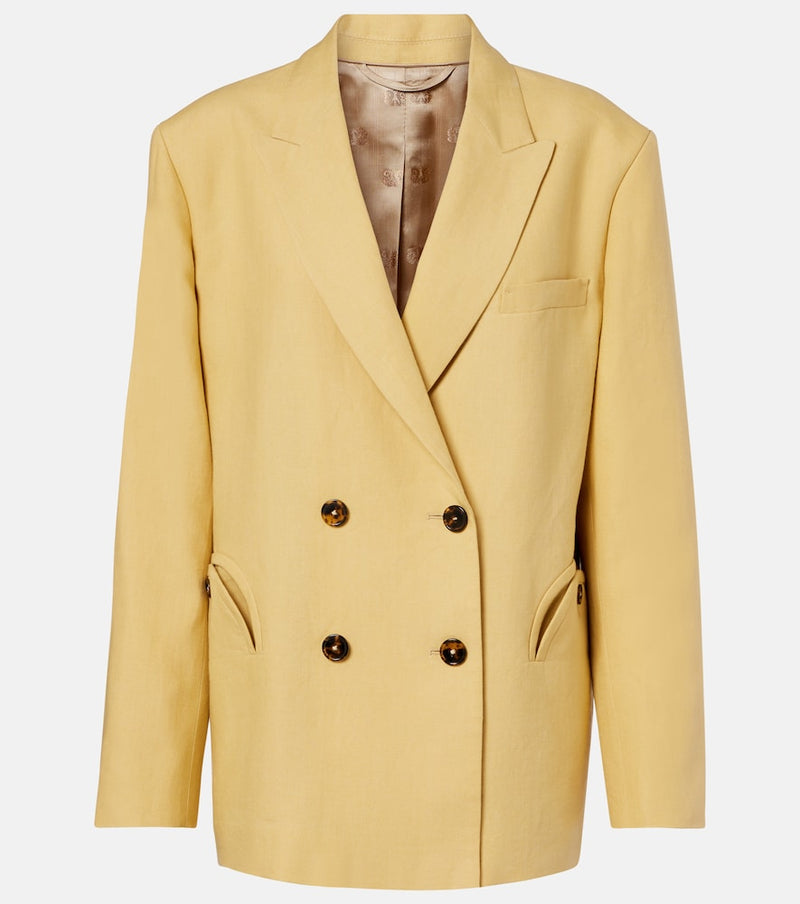 Blaze Milano Nightbreak double-breasted linen blazer