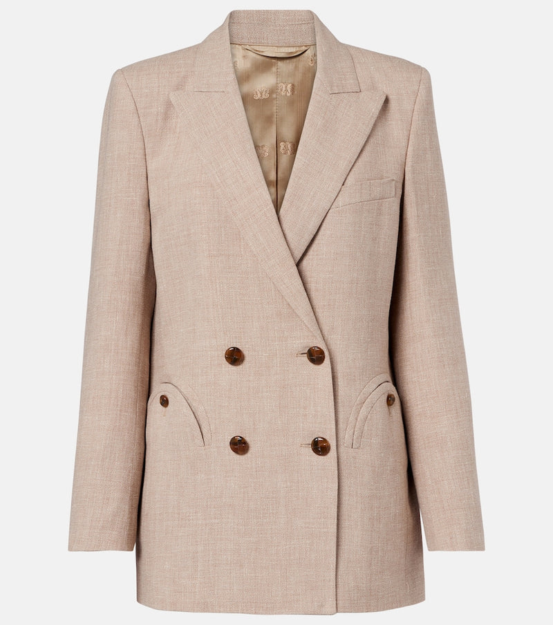 Blaze Milano Everyday double-breasted linen and wool blazer