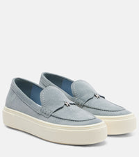 Hogan H705 suede platform loafers