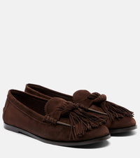Aquazzura Freddie fringed suede loafers