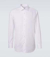 Brioni William Cotton Shirt White