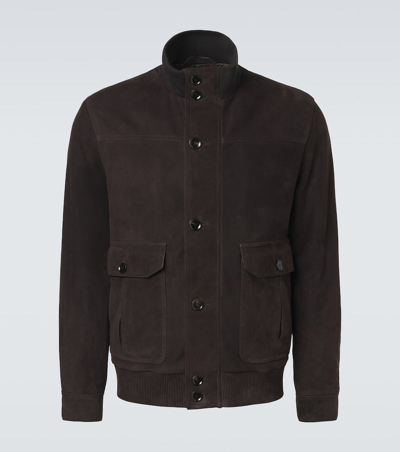 Brioni Suede bomber jacket