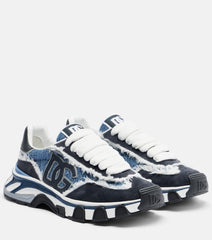Dolce & Gabbana Runner distressed denim sneakers
