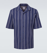 Brunello Cucinelli Printed cotton bowling shirt