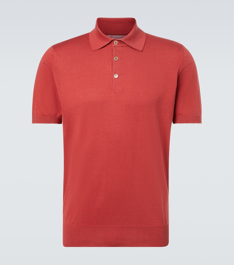 Brunello Cucinelli Cotton pique polo shirt