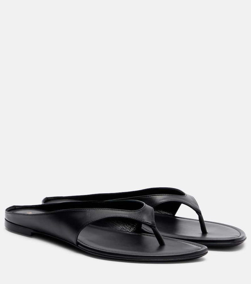 Herbert Levine Sun-kissed leather thong sandals