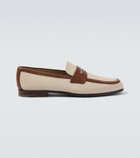 Church's Leather-trimmed loafers