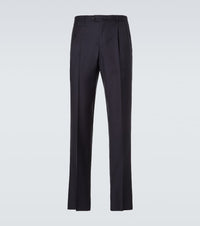 Rubinacci Pleated virgin wool straight pants