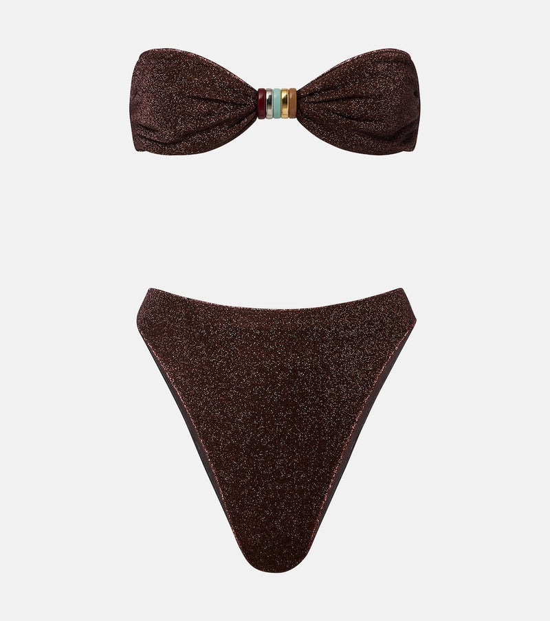Oseree Lumiere ring-detail bikini