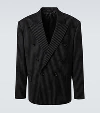 Acne Studios Striped double-breasted blazer
