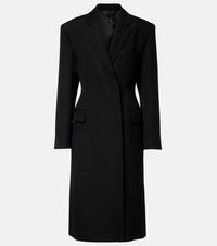 Acne Studios Double-breasted peplum wool coat