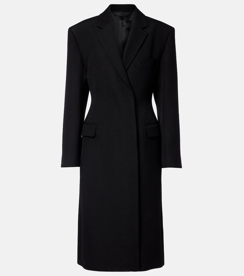 Acne Studios Double-breasted peplum wool coat