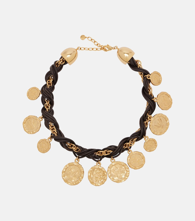 Jacquemus Pieces leather charm necklace