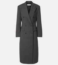 Rohe Double-breasted virgin wool coat