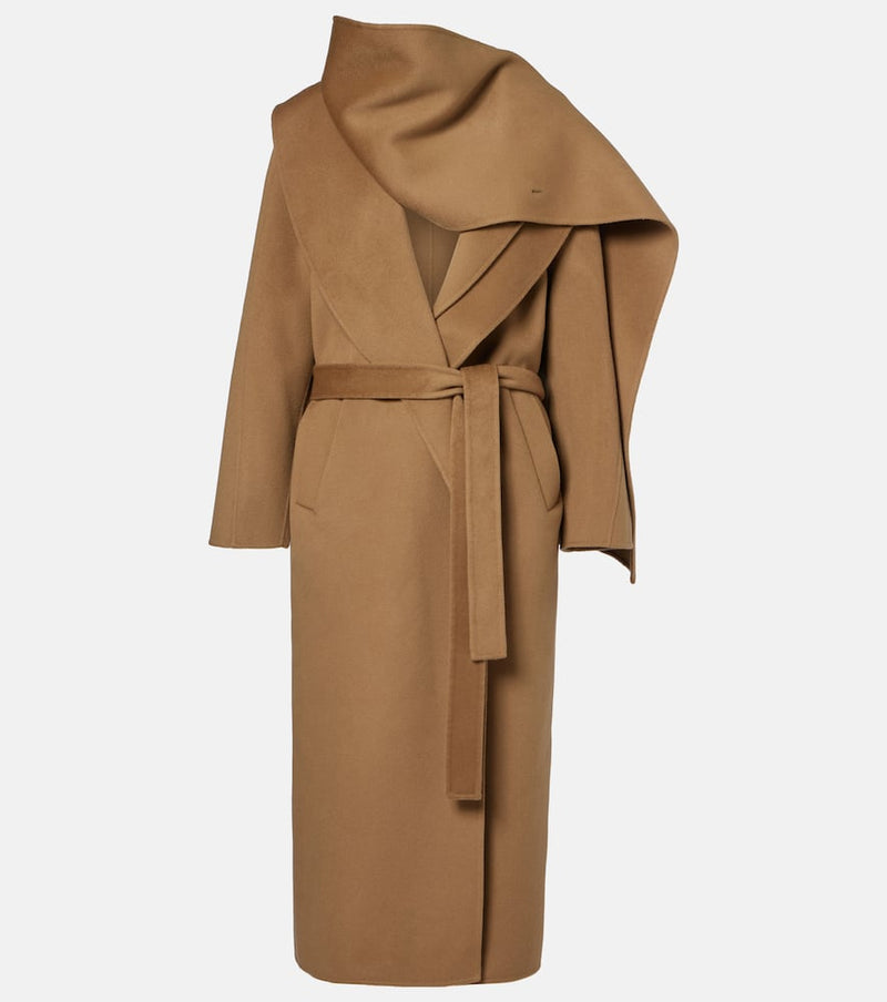 Rohe Scarf-detail wool and cashmere wrap coat