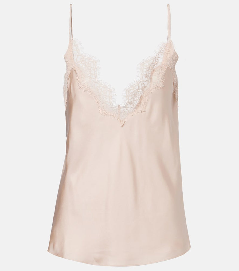 Rohe Lace-trimmed silk top