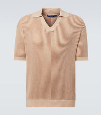 Frescobol Carioca Rino cotton and cashmere polo shirt