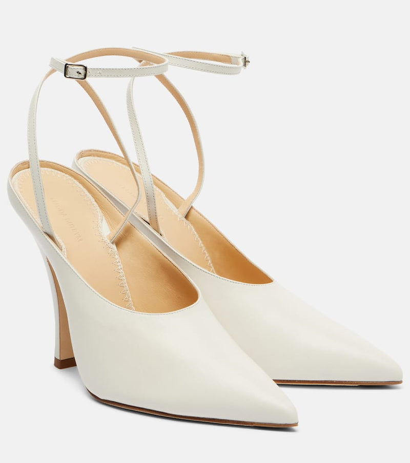 Magda Butrym 115 Leather Pumps White