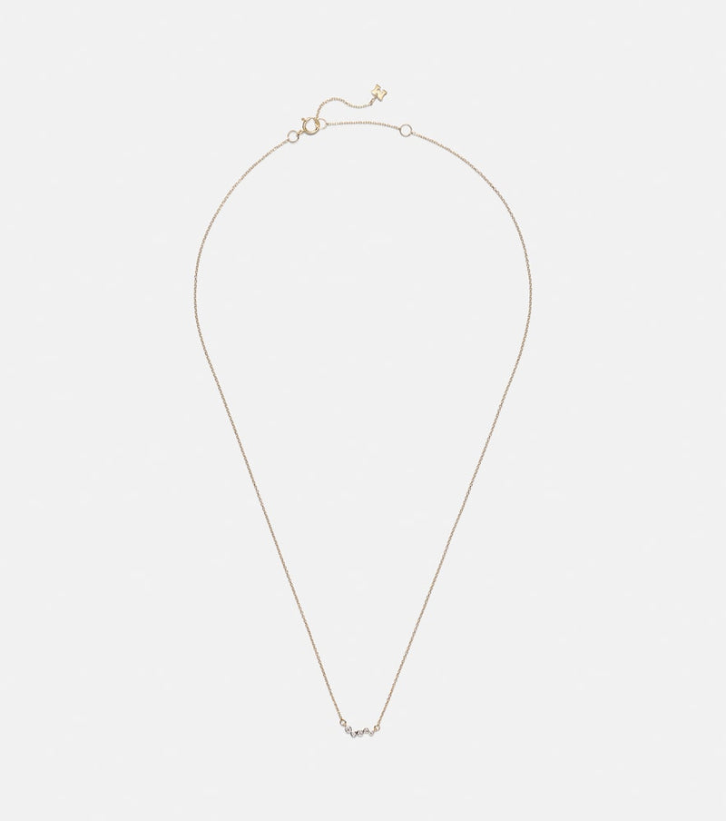 Mateo 14kt gold (585/1000) necklace with diamonds