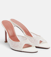 Amina Muaddi Alexa lace mules