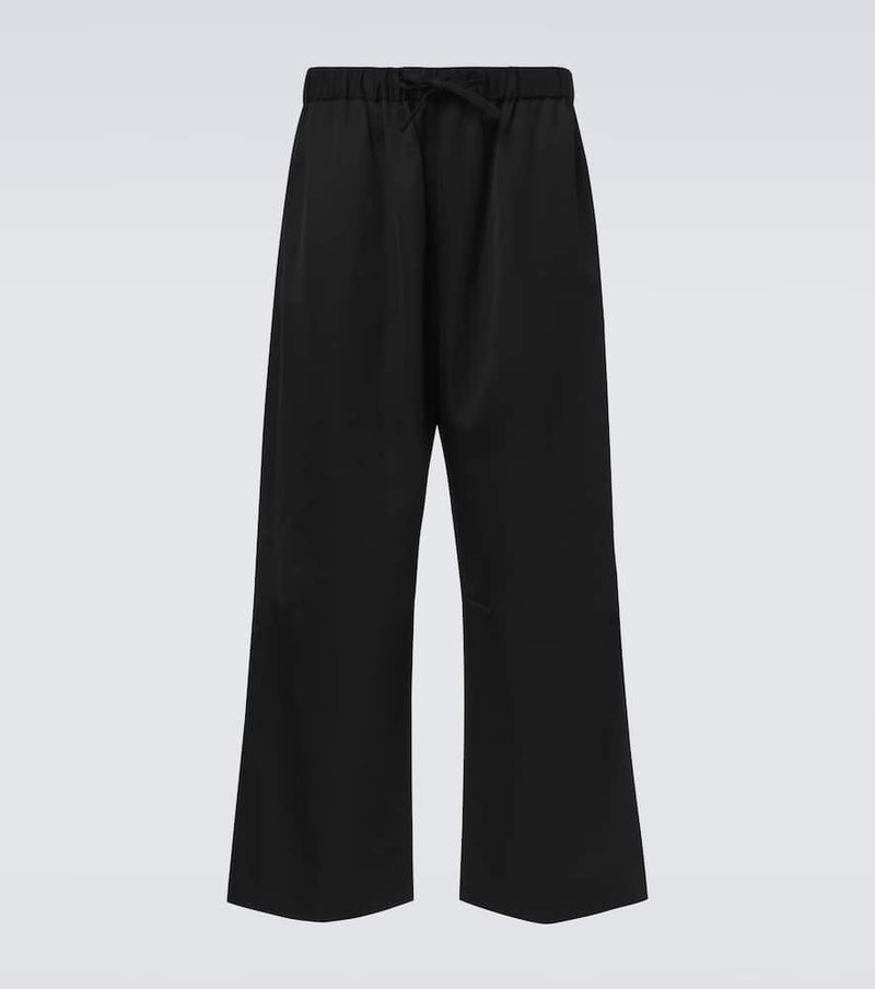 Simone Rocha Crepe satin wide-leg pants