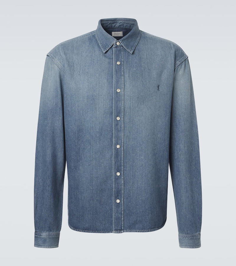 Saint Laurent Cassandre denim shirt