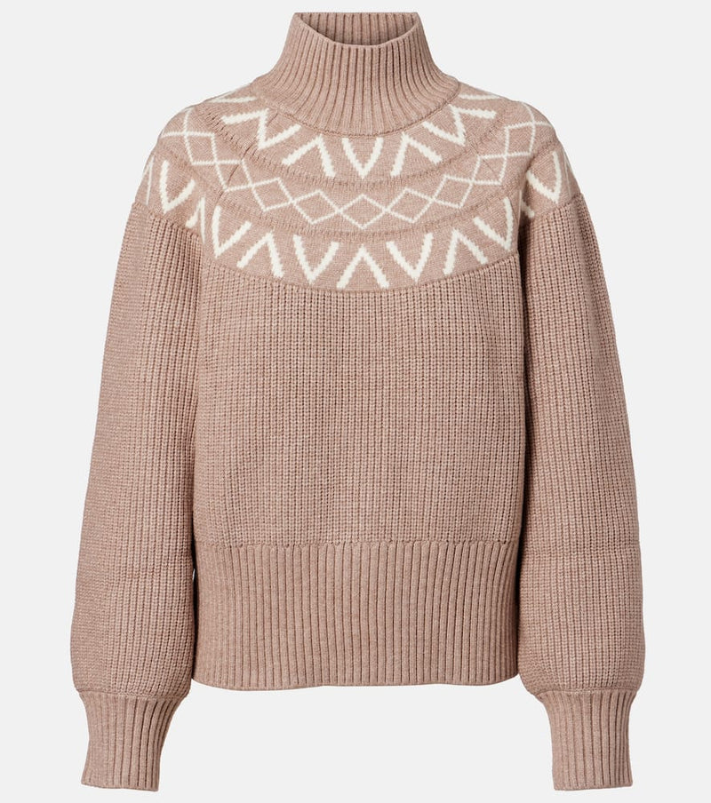 Varley Marcie ribbed-knit turtleneck sweater